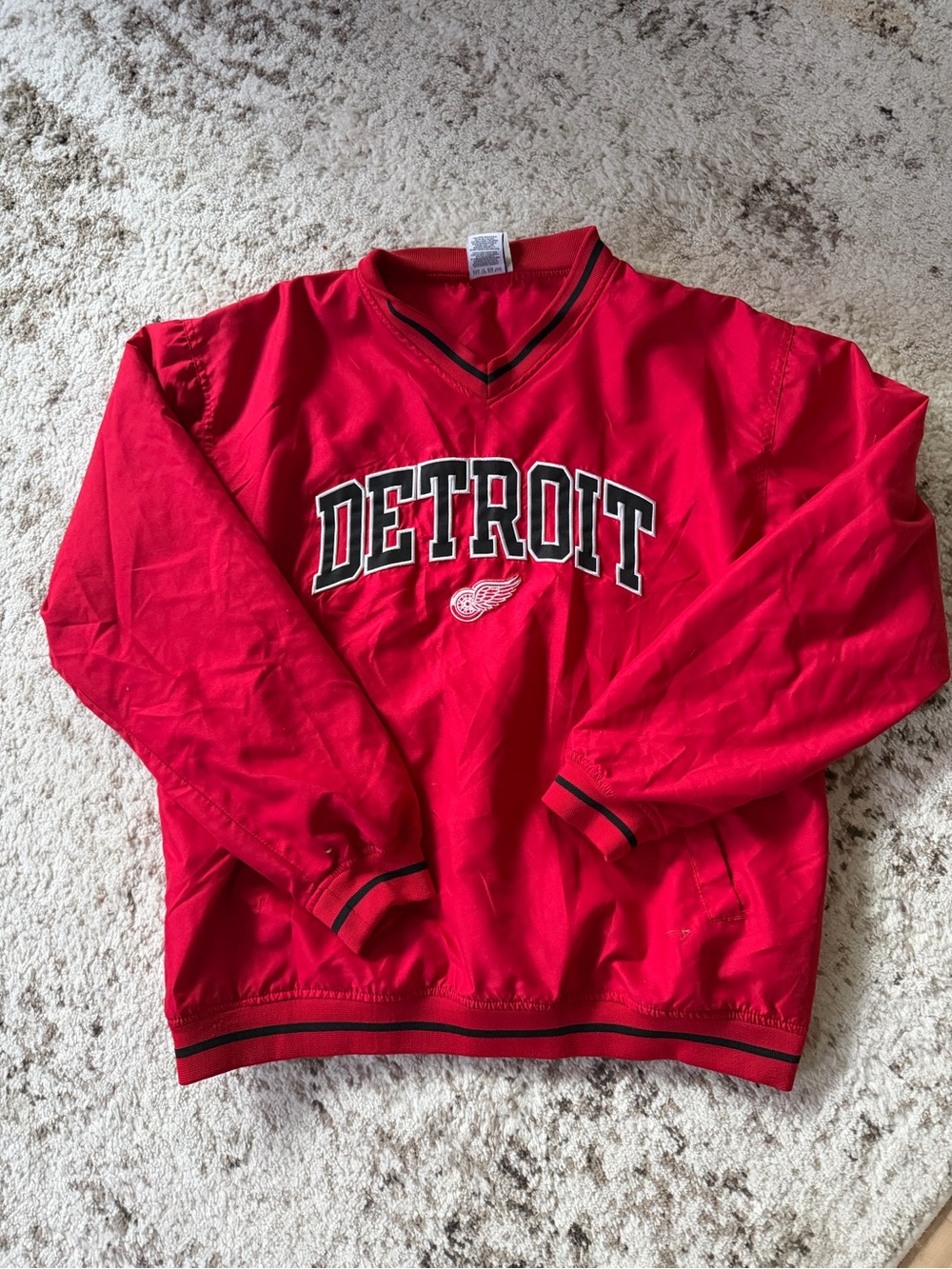 NHL Detroit Red Wings V-Neck Windbreaker